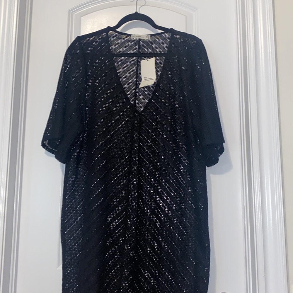Zara black swim suit cover up